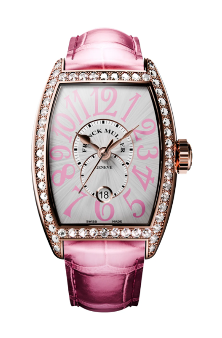Best Franck Muller Cintree Curvex Nuance 7500 SC AT DT FO NUANCE D 1R 5N SLV PINK 5N Replica Watch